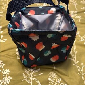 Thirty-One Navy Tote with Red and Teal Accents